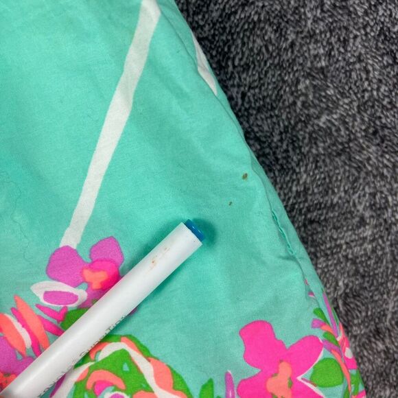 Lilly Pulitzer Fleur Strapless Crash Landing Dress Colorful Pockets Floral S - Picture 12 of 13